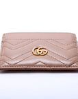 GCCI GG Marmont Card Holder Beige