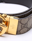GCCI GG Marmont Reversible Supreme/Leather Belt Size / Brown