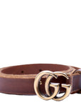 GCCI GG Marmont Thin Belt Size / Brown