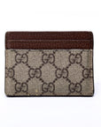 GCCI Ophidia GG Card Case Brown