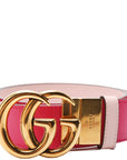 GCCI GG Marmont Reversible Leather Belt Size / Pink