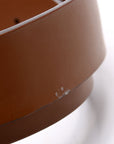 GCCI Interlocking GG Leather Belt Size / Brown