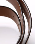 GCCI Interlocking GG Leather Belt Size / Brown