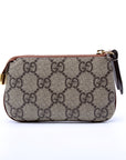 GCCI GG Supreme Key Case Brown