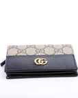 GCCI GG Supreme Marmont Card Case Black
