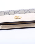 GCCI GG Supreme Marmont Card Case White