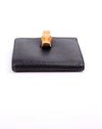 GCCI Bamboo Compact Wallet Black