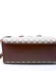 GCCI GG Canvas Interlocking GG Small Tote Brown