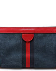 GCCI Ophidia Suede Shoulder Small Navy/Red