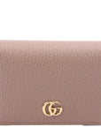 GCCI GG Marmont Card Case Beige