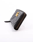 GCCI GG Marmont Zip Around Wallet Black