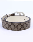 GCCI Marmont GG Supreme Belt Size / White