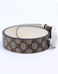 GCCI Marmont GG Supreme Belt Size / White