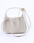 GCCI Jackie Mini Hobo Leather White