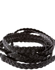 GCCI Narrow Braided Leather Wrap Around