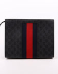 GCCI GG Supreme Web Pouch Black