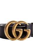 GCCI Marmont GG Leather Belt Size / Black