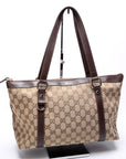 GCCI GG Canvas Abbey Tote Beige/Brown