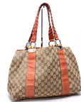 GCCI GG Canvas Bamboo Tote