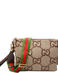 GCCI Jumbo GG Messenger Brown, Red, Green and Gold