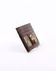GCCI Ophisia GG Card Case Brown