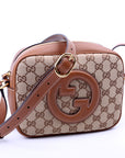 GCCI Blondie GG Canvas Small Shoulder Bag Brown
