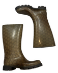 Brown Boots Luxury Designer By GCCI, Size: 8