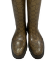 Brown Boots Luxury Designer By GCCI, Size: 8