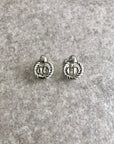 Christian D1OR CD Logo Earrings Silver Vintage rfti6g