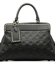Black LV Monogram Empreinte Vosges MM Satchel