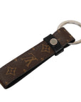 Brown LV Monogram Dragonne Key Chain