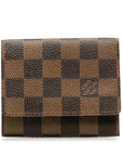 Brown LV Damier Ebene Business Card Holder
