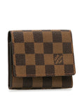 Brown LV Damier Ebene Business Card Holder