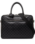 Black LV Damier Graphite Icare Business Bag