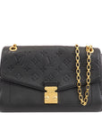 Black LV Monogram Empreinte Saint Germain PM Shoulder Bag