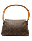 Brown LV Monogram Looping Mini Shoulder Bag
