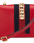 (WMNS) GCCI Sylvie SeriesGold Chain Single Shoulder Bag Small Red 524405-CVLEG-8604