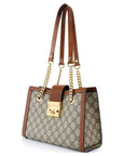 (WMNS) GCCI Padlock GG Bag Small-Size Brown 498156-KHNKG-8534