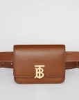 BBERRY Belted Leather TB Bag Brown