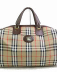 Brand Inspired BBERRY Boston Bag Brown Canvas