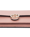 (WMNS) GCCI Logo Double G Leather WOC Chain Shoulder Messenger Bag Pink Classic 510314-CAO0G-5806
