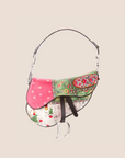 CHRISTIAN D1OR 2003 SILK PATCHWORK SADDLE BAG