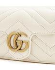 (WMNS) GCCI Silver GG Marmont Leather Tote Bag 'White' 476433-DSVRT-9022