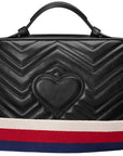 (WMNS) GCCI GG Marmont Leather Shoulder Bag Black 498100-DTDPT-8975