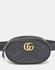 GCCI Matelassé Leather Mini Gg Marmont Belt Bag