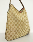 GCCI GG Canvas 169947 Women's GG Canvas,Leather Tote Bag Beige