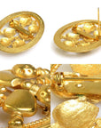 CHRISTIAN D1OR Brooch Metal Gold Ladies