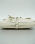 GCCI Bamboo 235320 Women's Leather Shoulder Bag Ivory