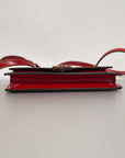 GCCI Interlocking G 510304 Women's Leather Shoulder Bag Red Color