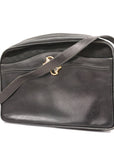 GCCI Micro GG 22 001 3100 Women's Canvas,Leather Shoulder Bag Black